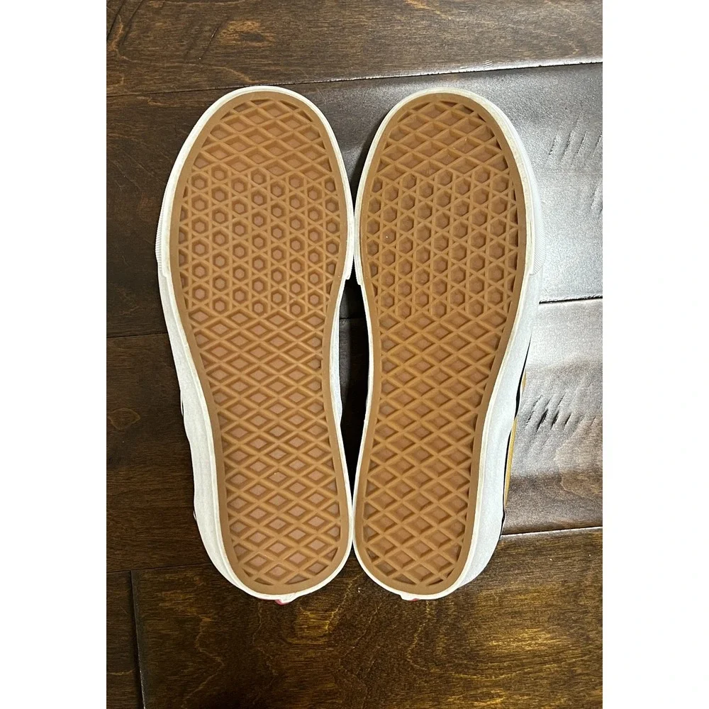 West Coast Skatercore VANS Checkerboard Slip-on Shoes Yellow/White Unisex
